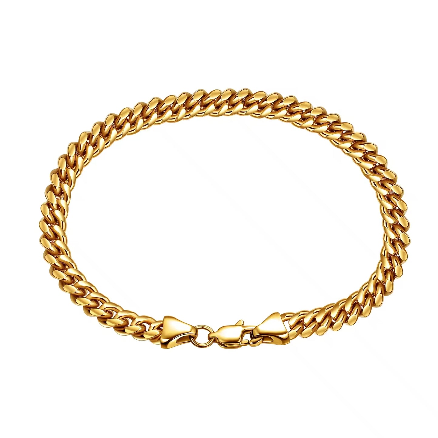 Zhejiang Stainless Steel Cuban Link Necklace Gold Plated