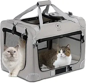 TIFICY Cat Carrier DesignedFor TwoCats UltraVersaSoft Sided Travel Carrier Solutions