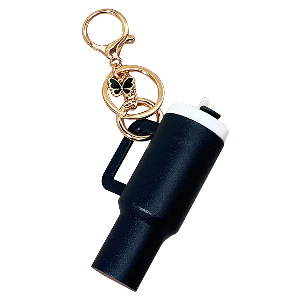 Button Carabiner Butterfly Lip Balm Keychain Tumbler Ring