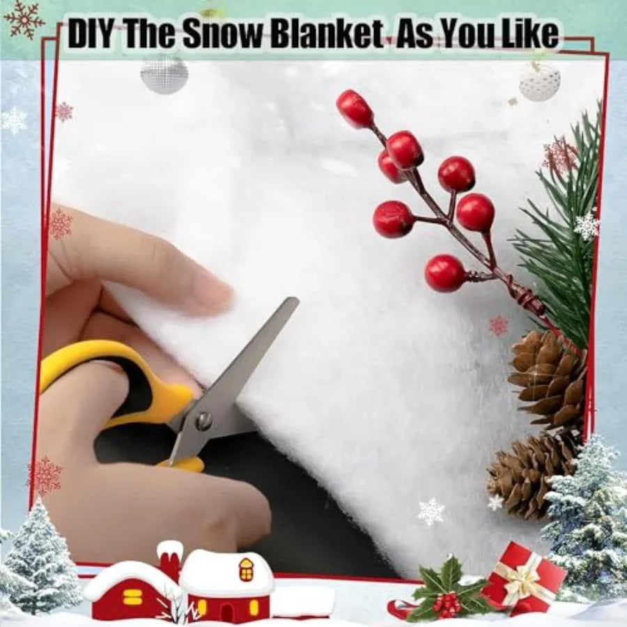 Electronic Fake Snow Blanket For Christmas Decor Roll