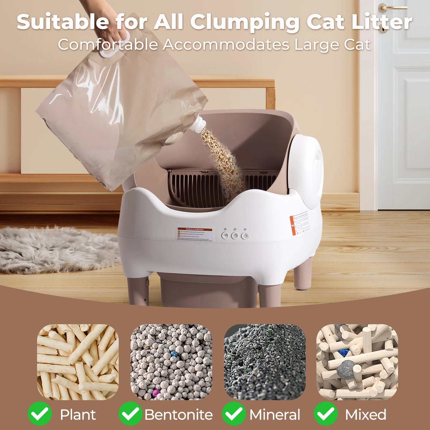 Lunapurr Self Cleaning Automatic Cat Litter Box