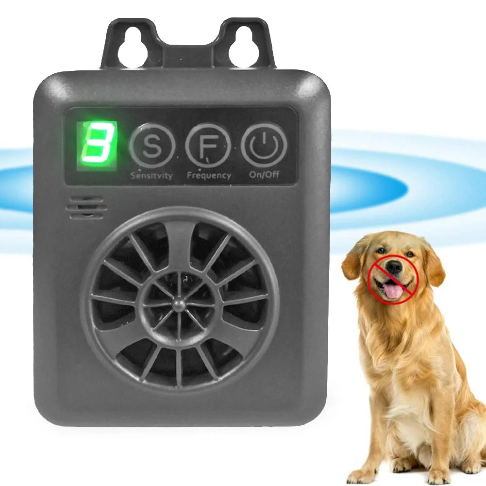 ALLOYSEED Ultrasonic Canine Bark Stopper Deterrent For Outdoor Anti BarkingProtection