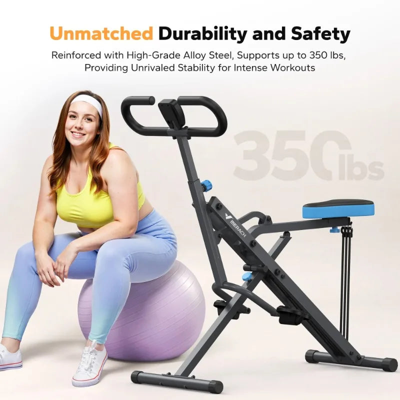 MERACH Deep Squat Machine Adjustable Glutes Workout Equipment