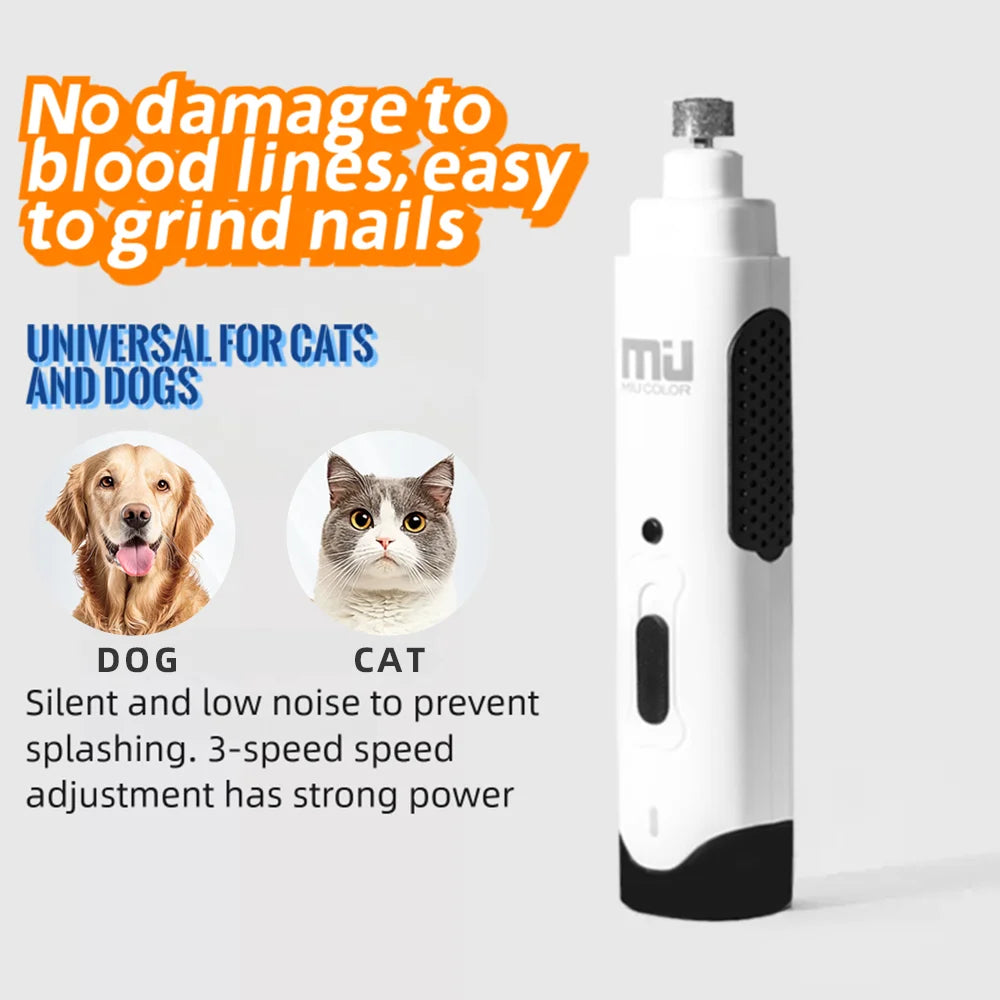 EzMeow CordlessRechargeable NailGrinding Grinder For Dogs Professional Painless Paw