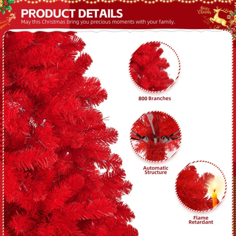 ANGDUO Artificial Christmas Tree Spruce For Indoor And Outdoor Decor