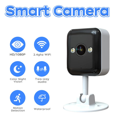 Jooan Outdoor Mini WiFi IP Camera Smart Home Security Camera 1080P HD Color Night Baby Monitor Two Way Audio Video Surveillance