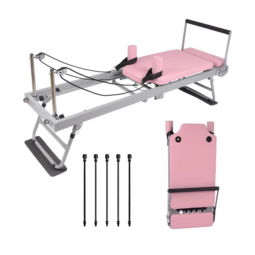 HiMISS Pilates Reformer Machine for Home Gym Fitness