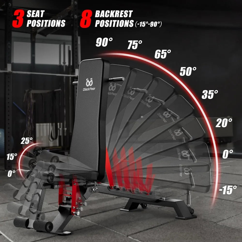 Adjustable Weight Bench for Home Gym by Crush Int