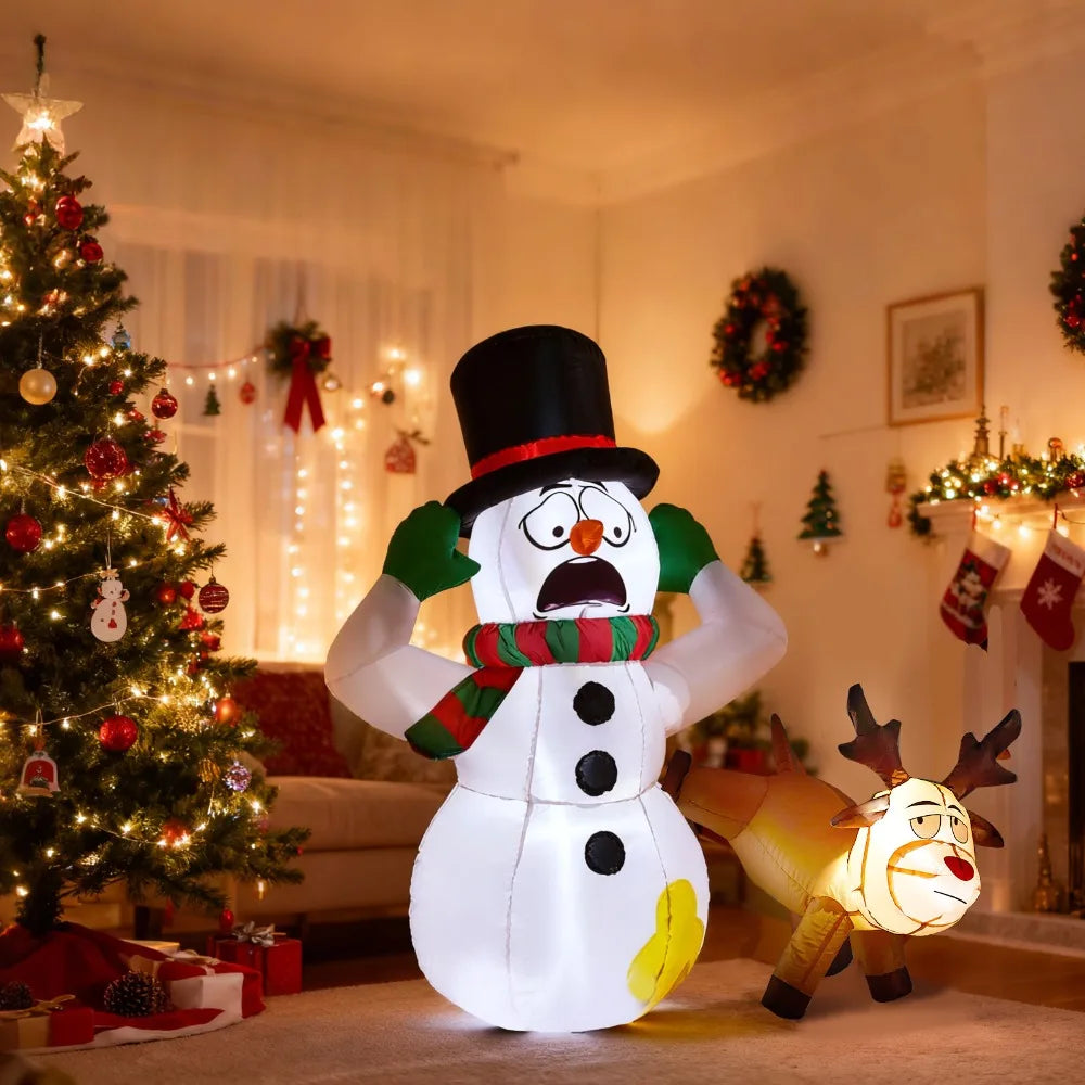 CN Guangdong Santa Snowman Inflatable Outdoor Decoration