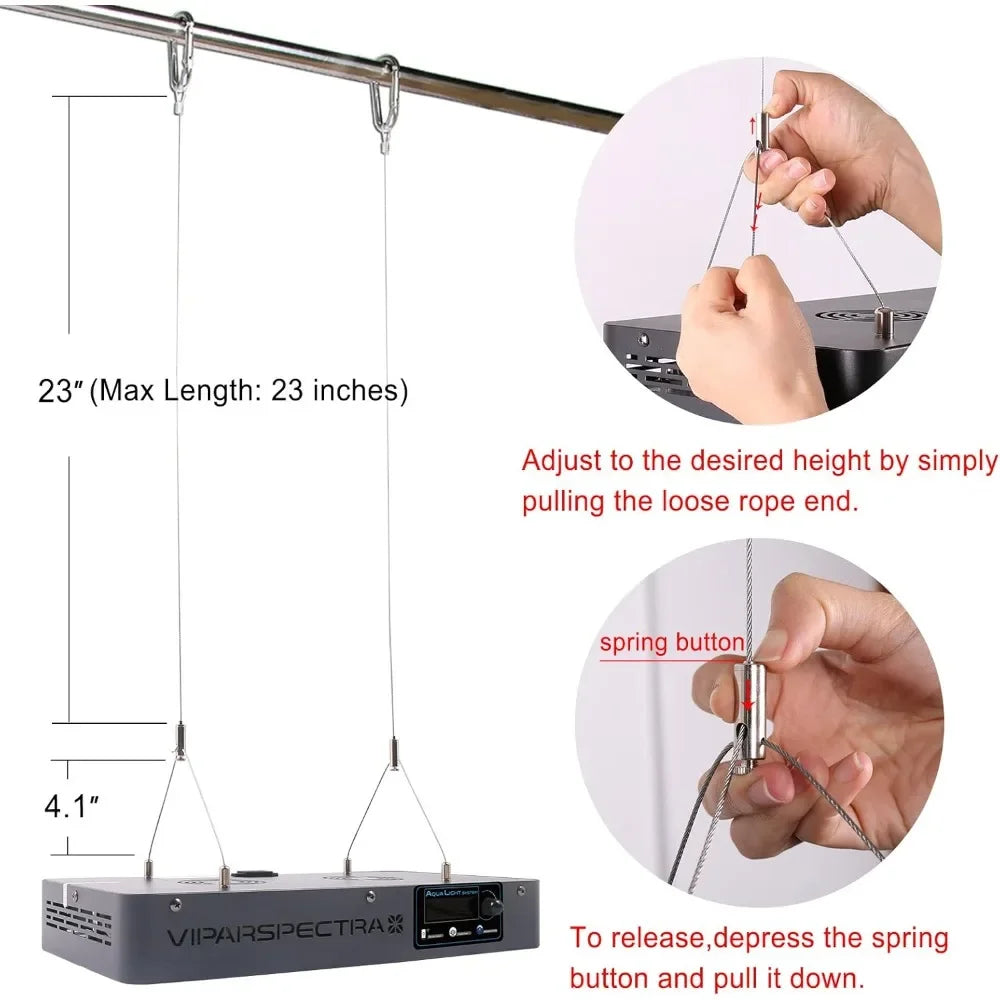 XMSJ VIPARSPECTRA 165W LED Aquarium Light Dimmable Full Spectrum PerformanceEnhancement