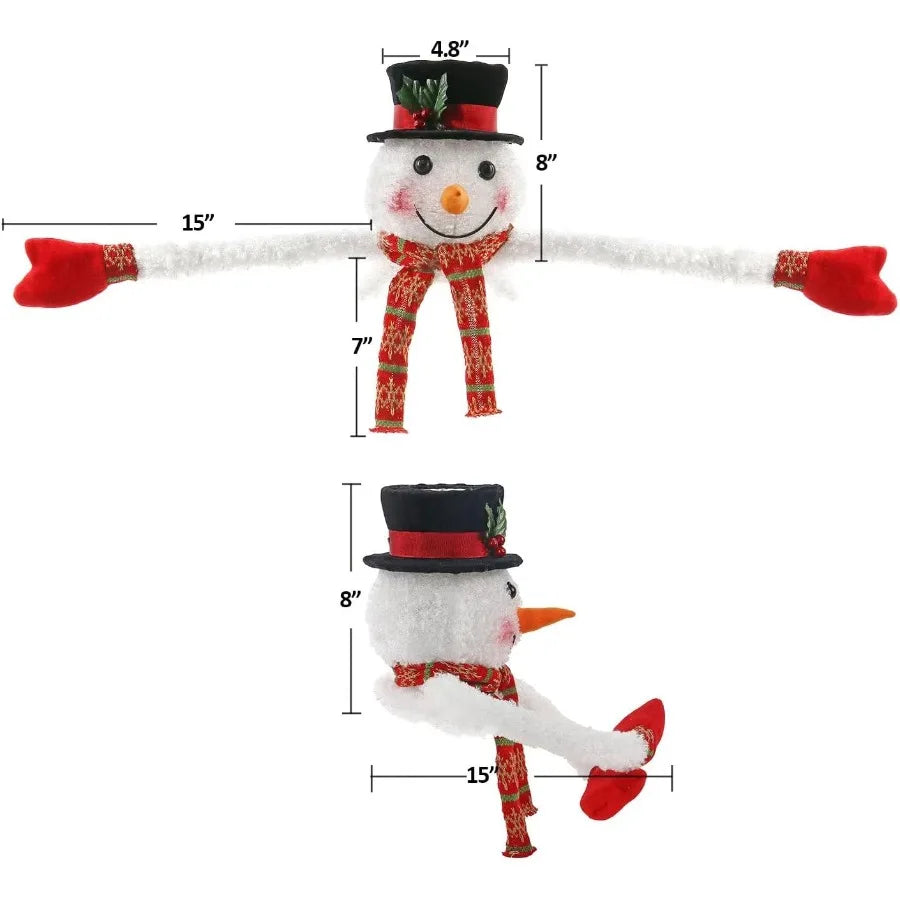 Christmas Snowman Tree Topper Projector Led Light Decor
