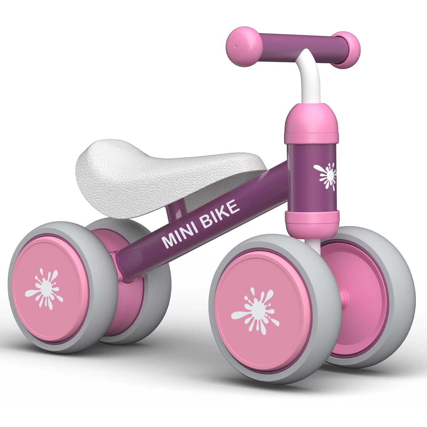 Baby Balance Bikes Rides Toys For 1 Year Old Boys Girls, Anti-Drop Indoor Baby Walker 10-24 Month Baby's First Bike Birthday Gif