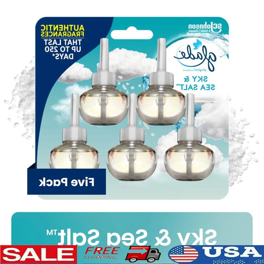 Hign-concerned PlugIns Air Freshener Refills Sky Sea Salt 5 Count Ocean Breeze Home Fragrance