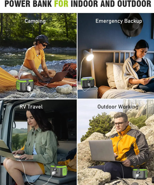 SinKeu 200W Portable Power Station 155Wh Solar Generator