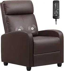 Massage Recliner Chair PU Leather Home Theater Seating