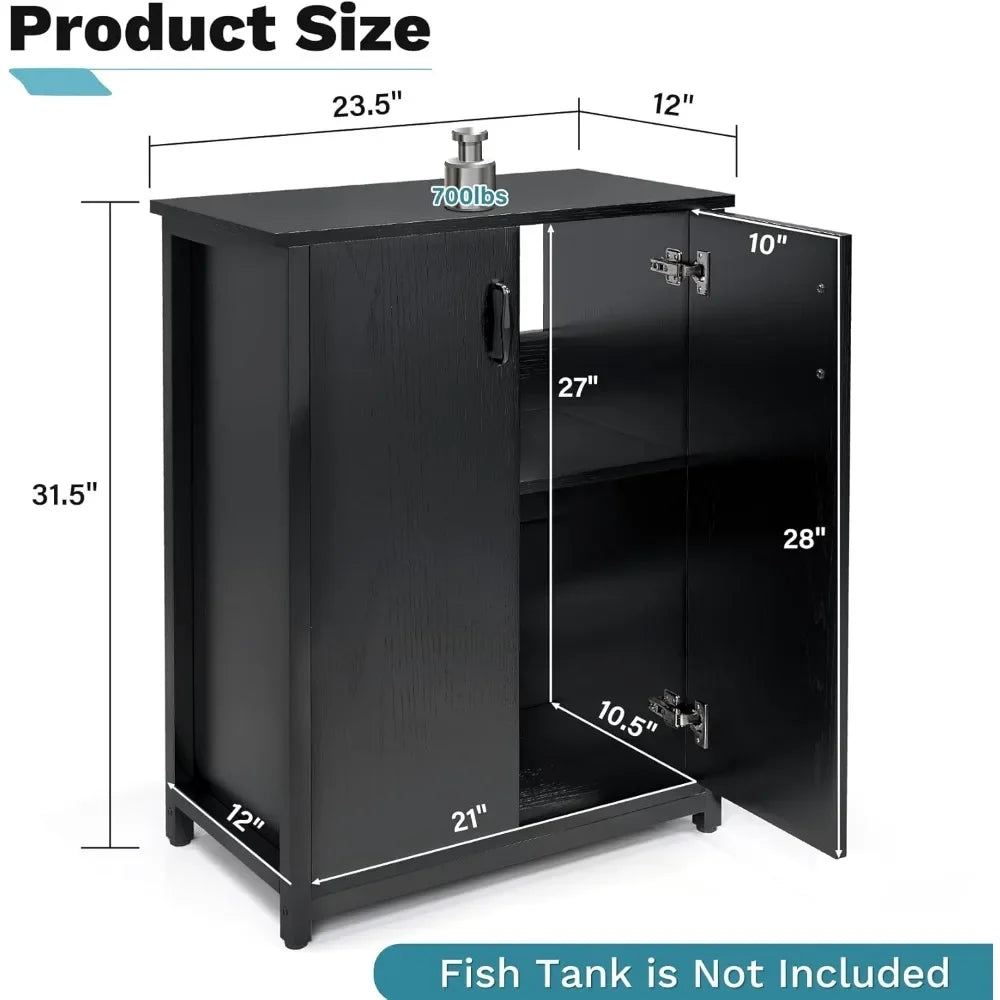 High Concerned Industrial-Grade Aquarium Enclosure Stand With Built-In Power Outlets