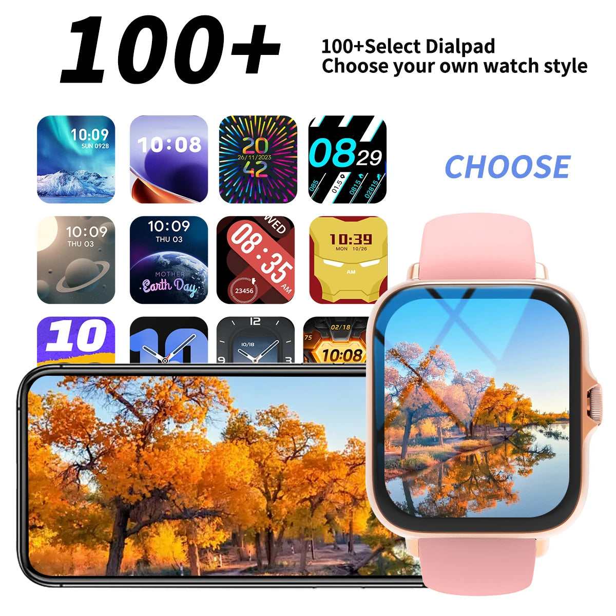 Lomaxfr Smart Watch Touch Screen Calls Message Reminders