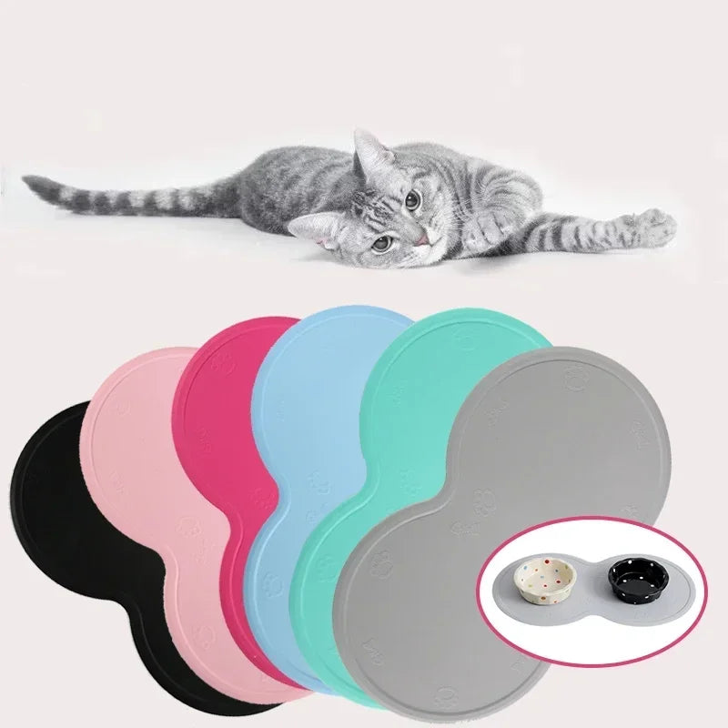 Hign-concerned Cloud-Shaped PetCare Feeding Mat Silicone Bowl for Household Pets