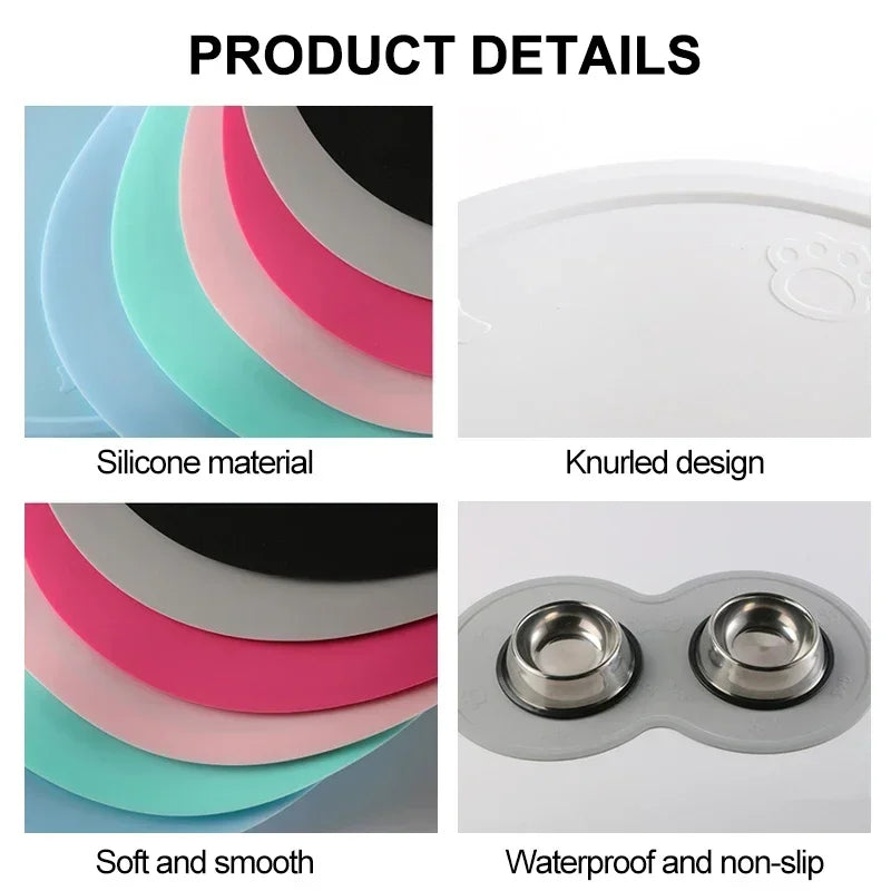Hign-concerned Cloud-Shaped PetCare Feeding Mat Silicone Bowl for Household Pets
