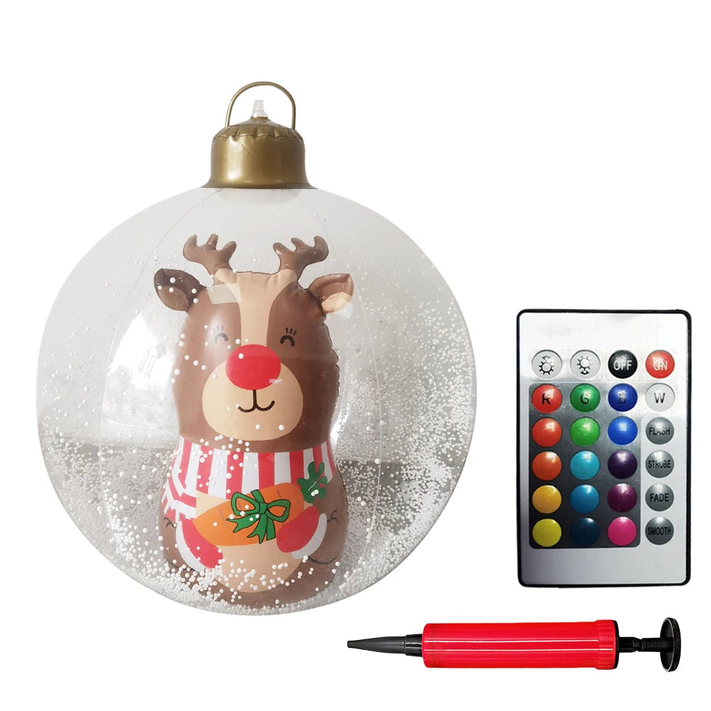 Shunmaii Inflatable Christmas Ball With LED Light Remote Control