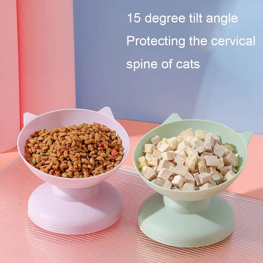 Hign-concerned ElevatedDesign FelineCompanion CaninePet FeedingNutrition HydrationSystem Bowl NonspillGuard