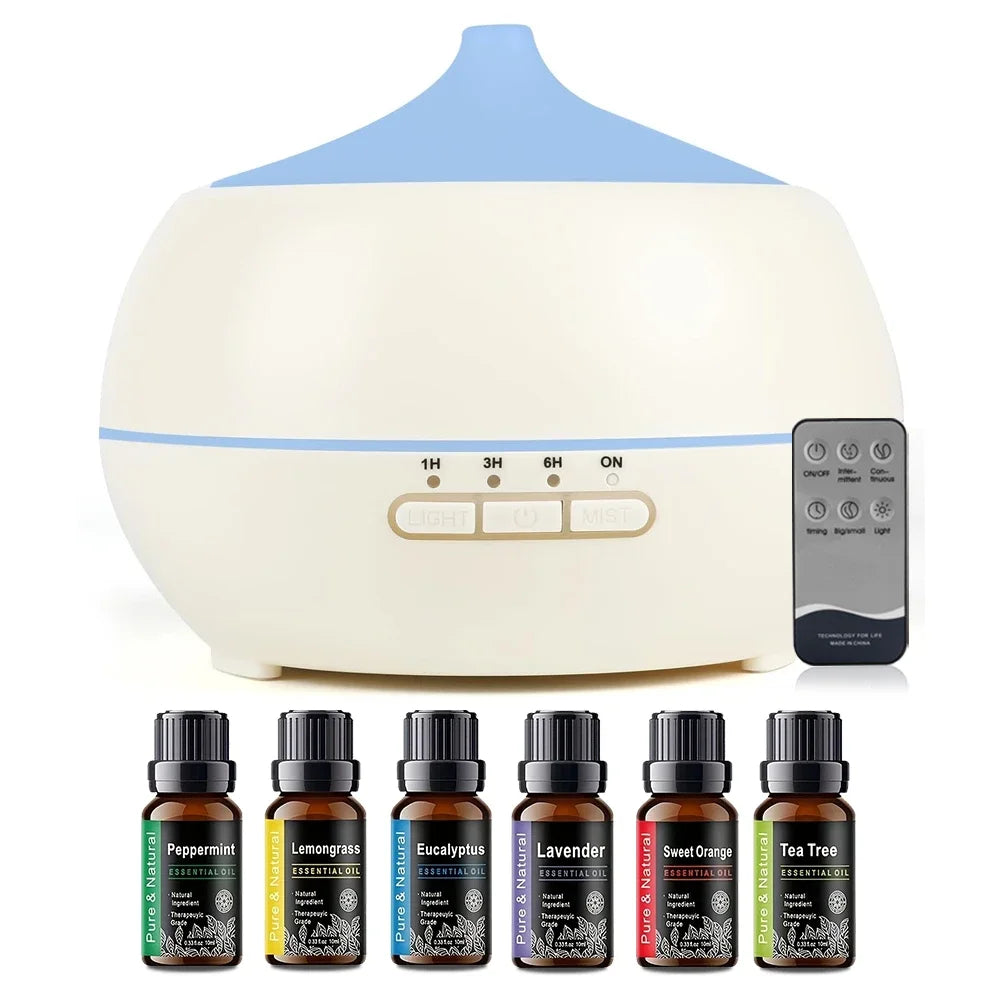 Essential Oil Diffuser With Remote And Seven Color LEDs
