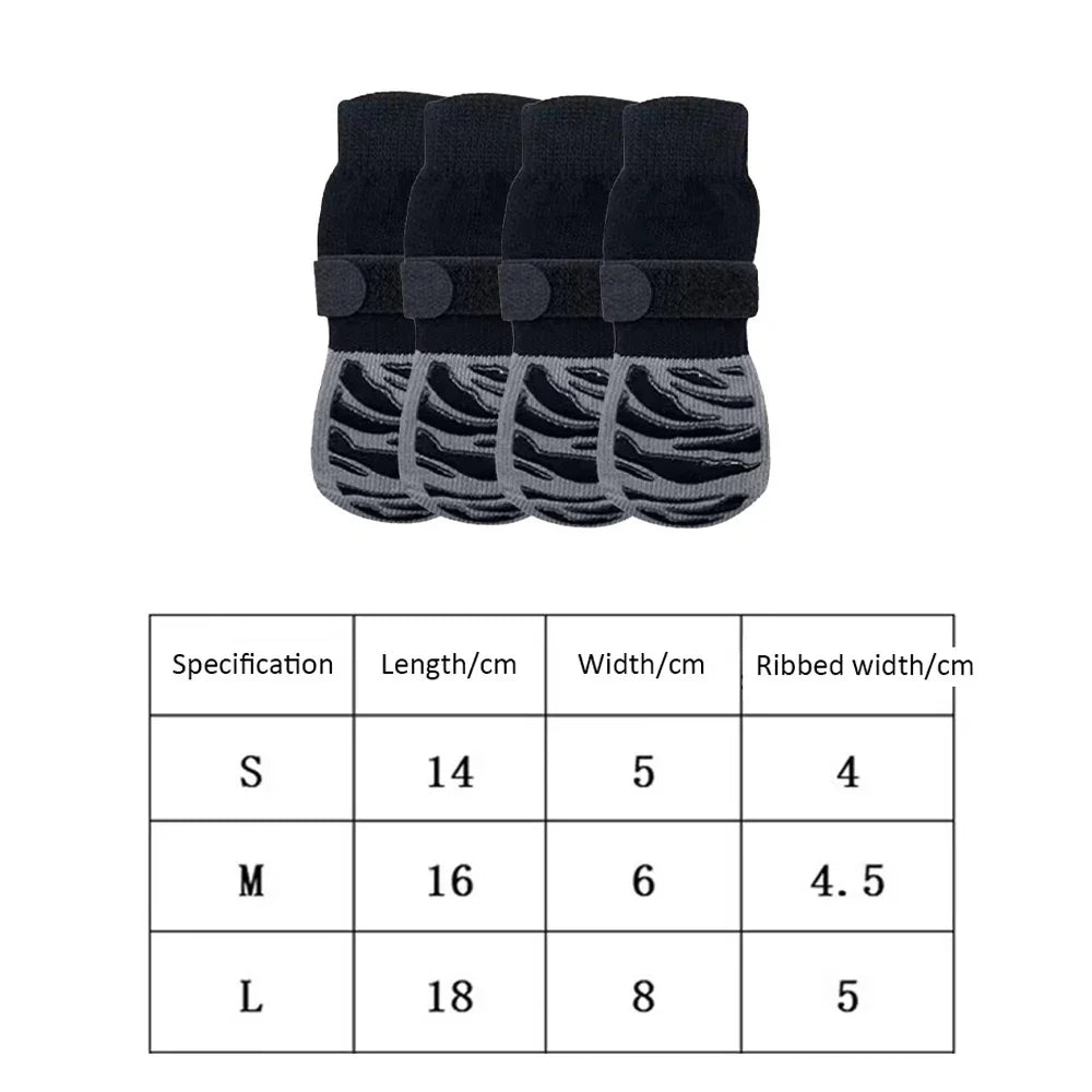 CN Outdoor Dog Breathable Anti-Shedding Socks Water-Resistant Non-Slip Long-Lasting Shoes