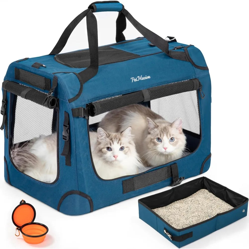 TIFICY Supercalifragilisticexpialidocious Cat Carrier Intercontinental For Two Cats