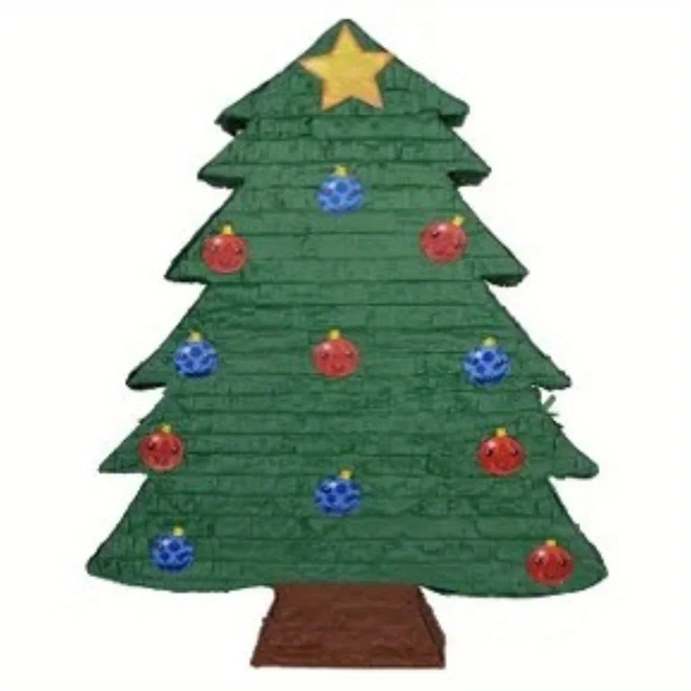 Festive Christmas Tree Pinata With LED Lights For Parties