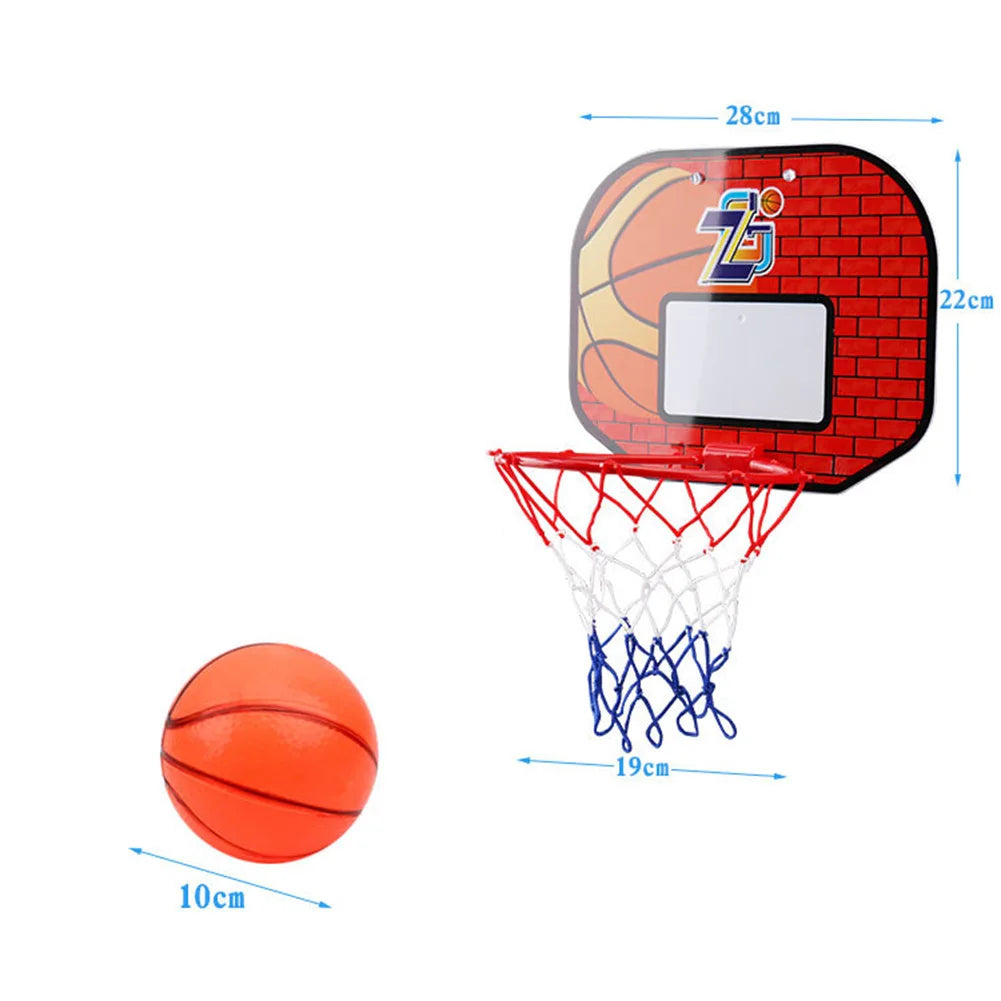 Kids Mini Basketball Hoop With Electronic Scoreboard Ball Sport Backboard Outdoor Indoor Excersise Accessory Funny Game Toys
