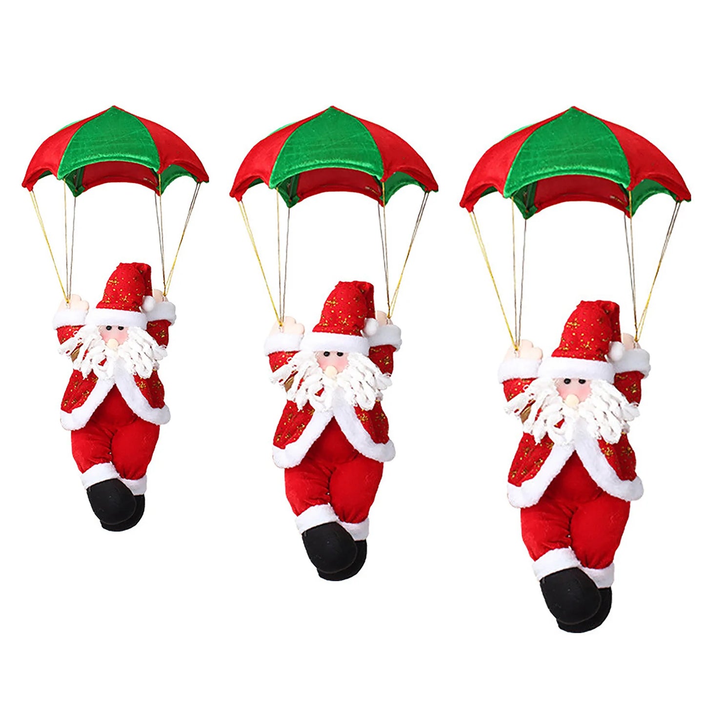 Ande Online Santa Parachute Doll Ornament Christmas Window Decor