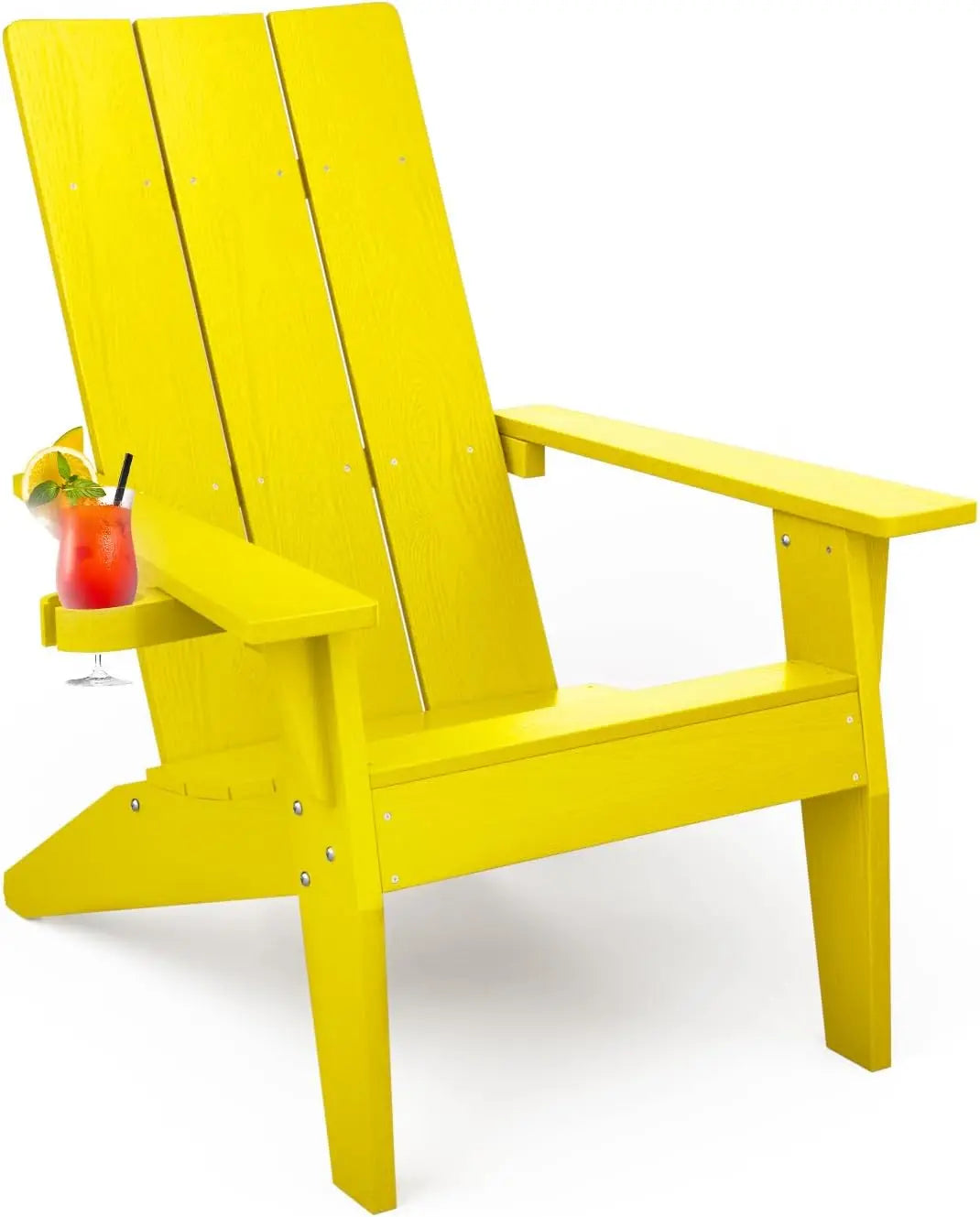 HUANZHUANG 4 Modern Adirondack Chairs Outdoor Furniture