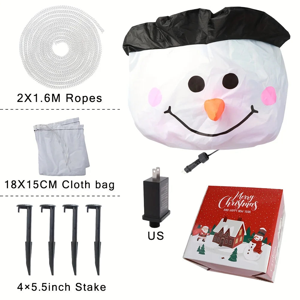 Inflatable Christmas Snowman LED Light Outdoor Holiday Garden Decor