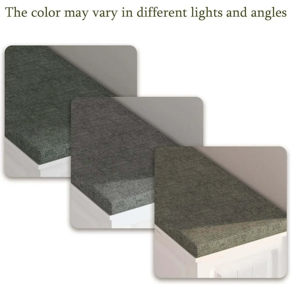 Corner Storage Nook Bench With Cushion For Kitchen Entryway