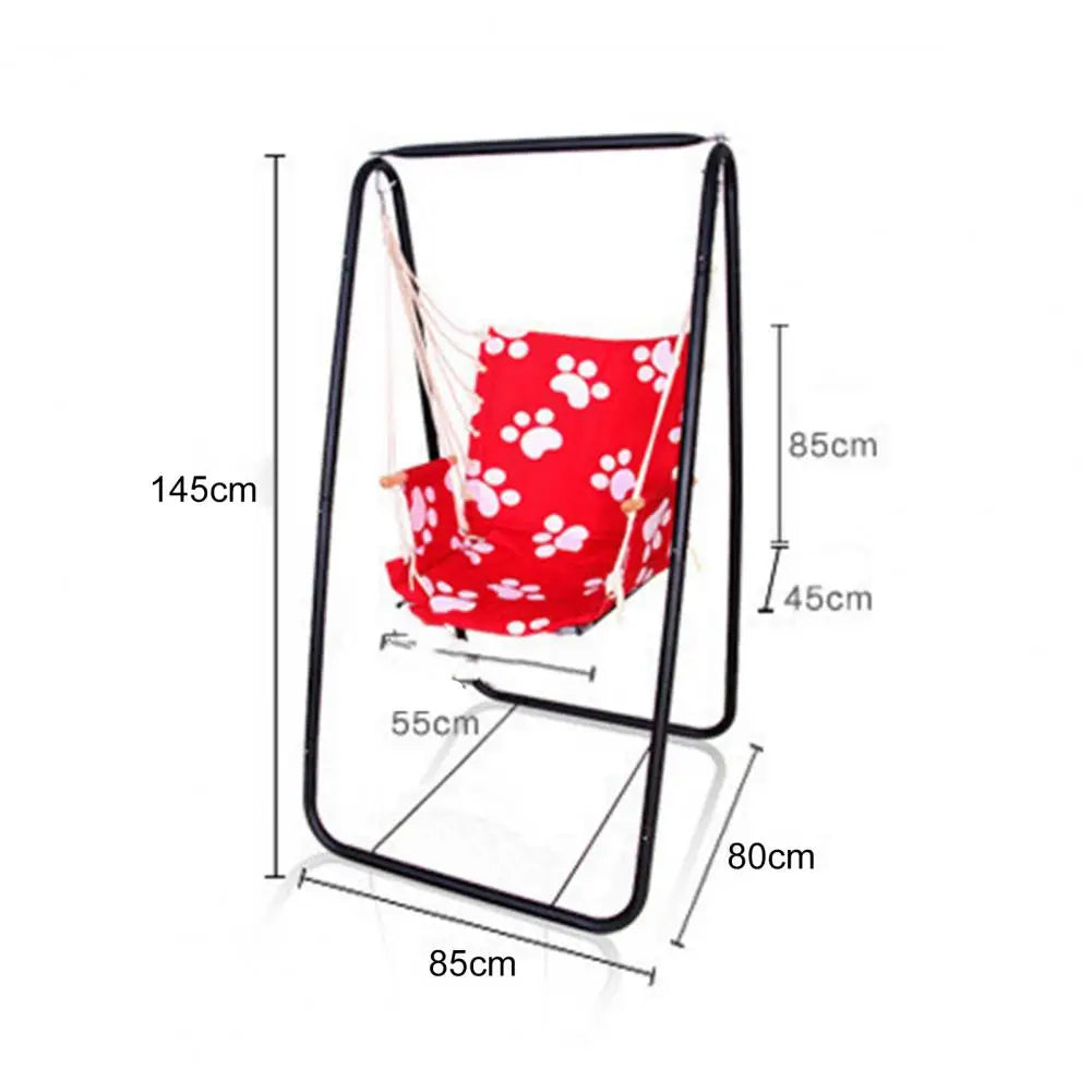 1Set A-shaped Swing Chair Basket, Strong Load Bearing Hammock Chair Stand, Stable Anti-deformed Swing Seat Metal Support Rack