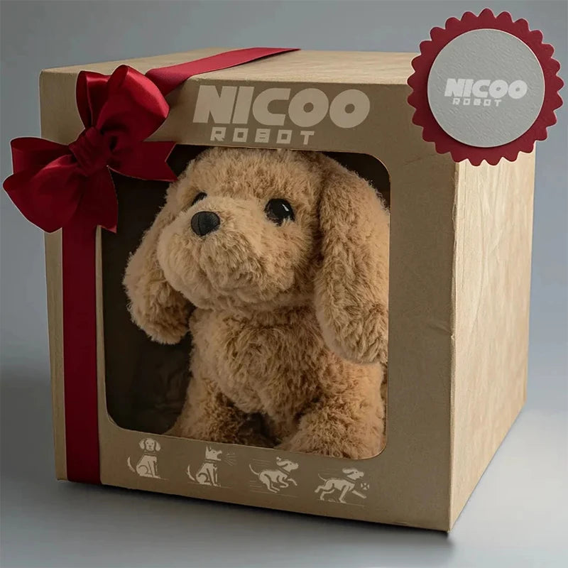 Hign-concerned Robot Puppy Realistic Robotic AI Pet Barking Walking Interactive Toy