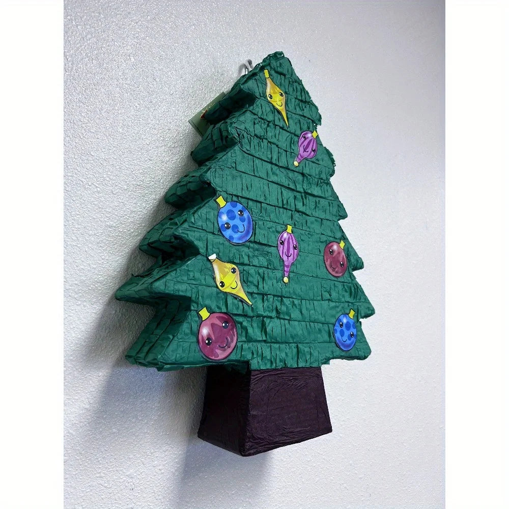 Festive Christmas Tree Pinata With LED Lights For Parties