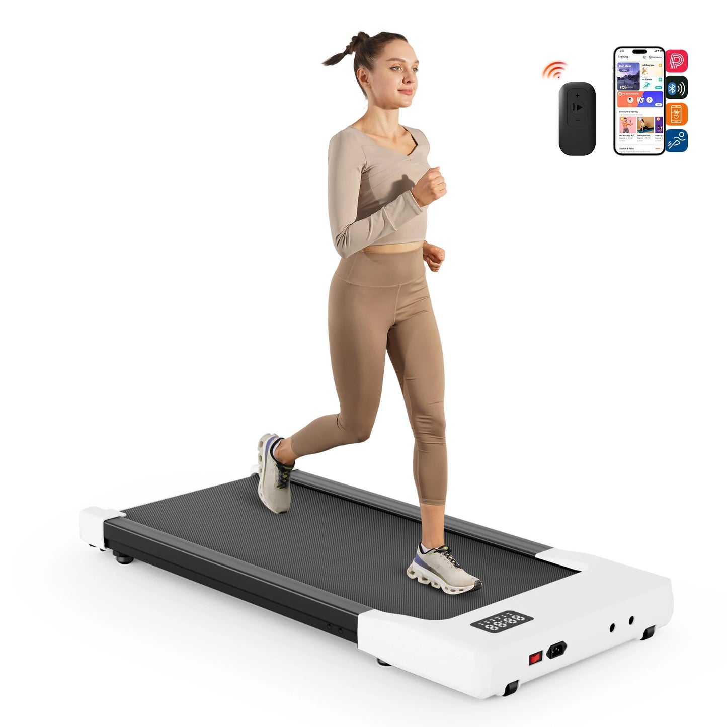 Superun Portable Under Desk Treadmill with Remote Control