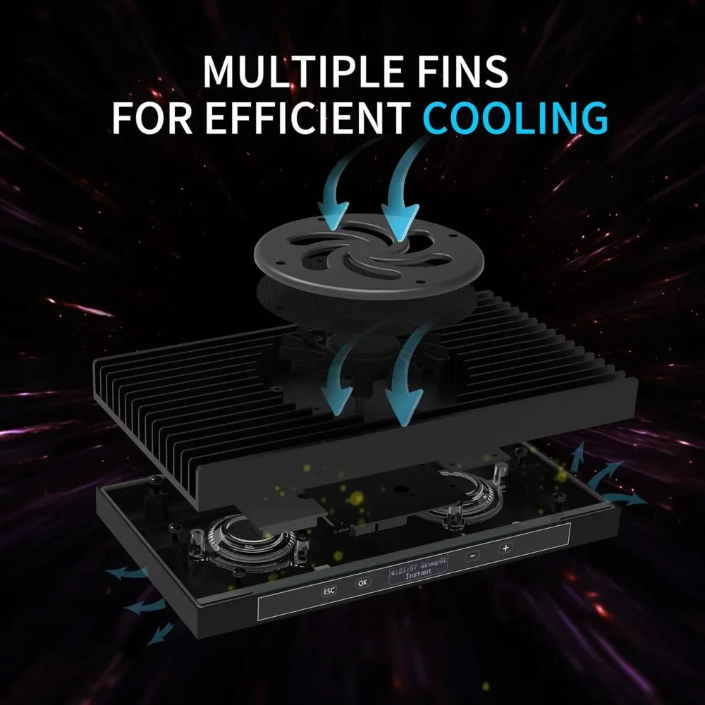 XMSJ Advanced Programmable Marine Aquarium Light SunriseDusk Full Spectrum Dimmable