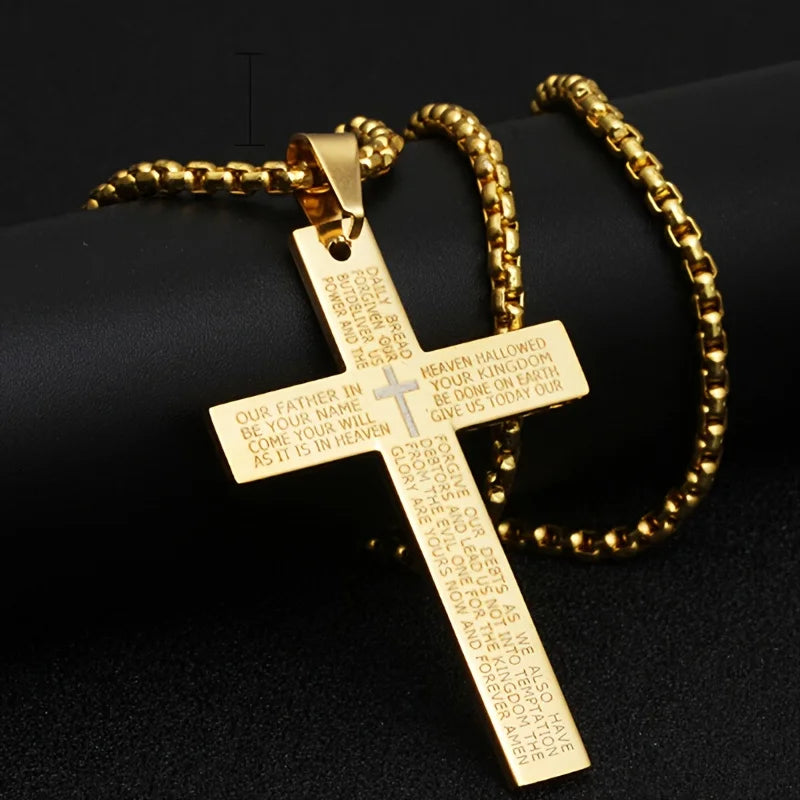 Guangdong Titanium Cross Pendant Necklace Unisex Gift