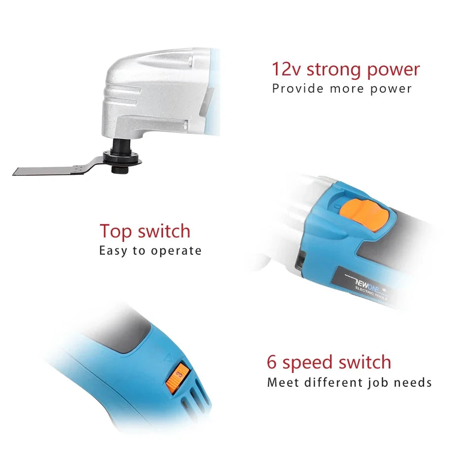 NEWONE Oscillating Tool 2.5 Amp Variable Speed Multi Tool