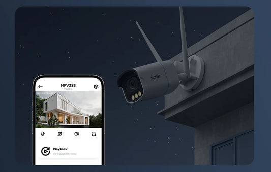 ZOSI C186A 4K 8MP/5MP Aurora Lux WiFi Camera True Full Color Night 2.4/5GHz WiFi AI Detection Outdoor HD CCTV Video Surveillance