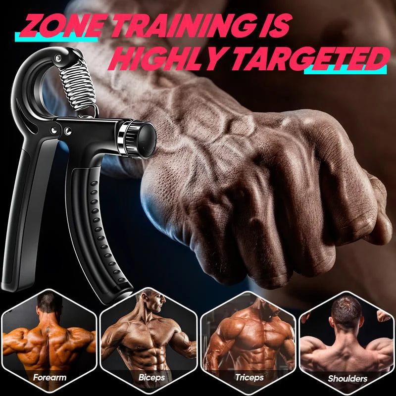 Adjustable Hand Gripper Kit for Forearm and Finger Exercise