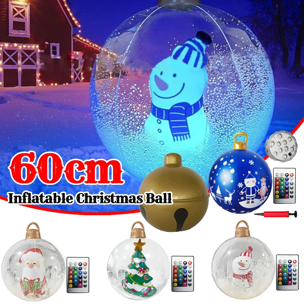 Shunmaii Inflatable Christmas Ball With LED Light Remote Control