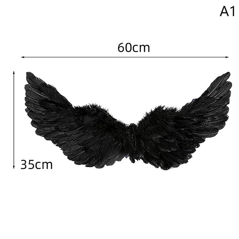 Guangdong Angel Feather Wings For Party Cosplay With Elastic Straps