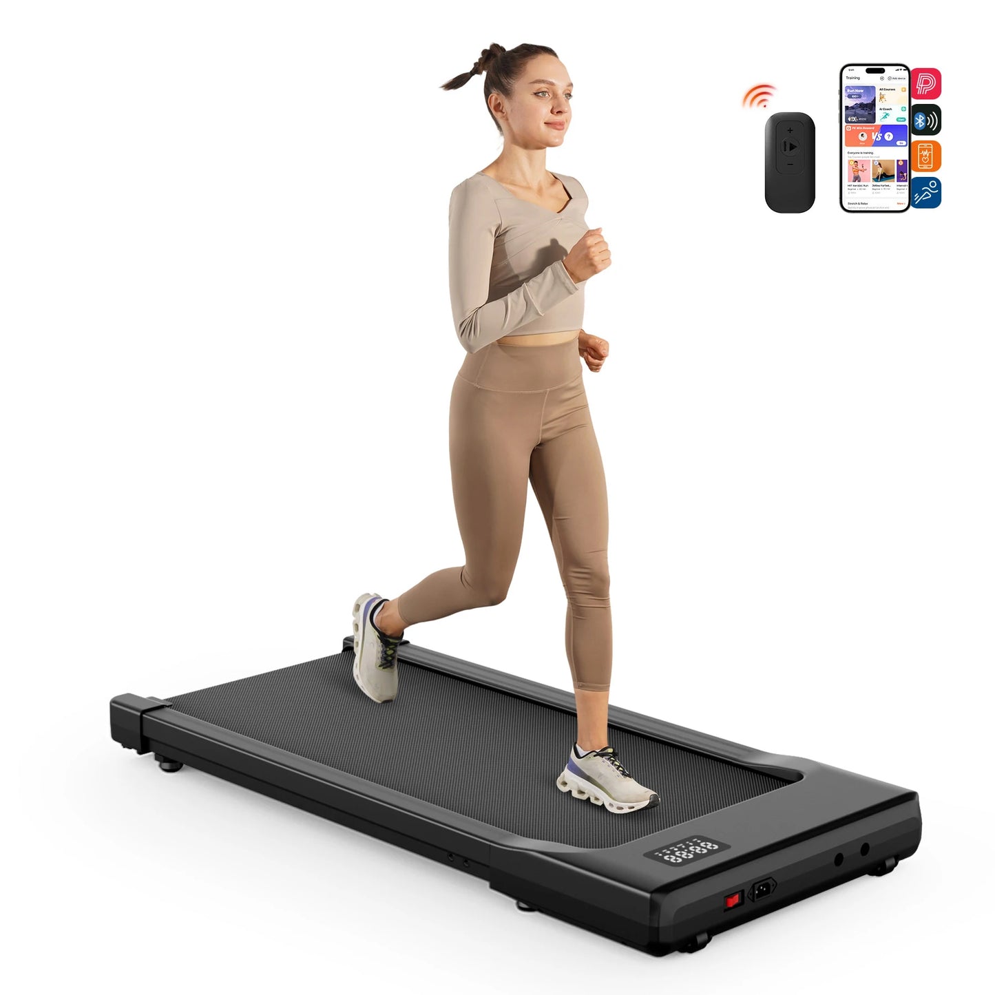 Superun Portable Under Desk Treadmill with Remote Control