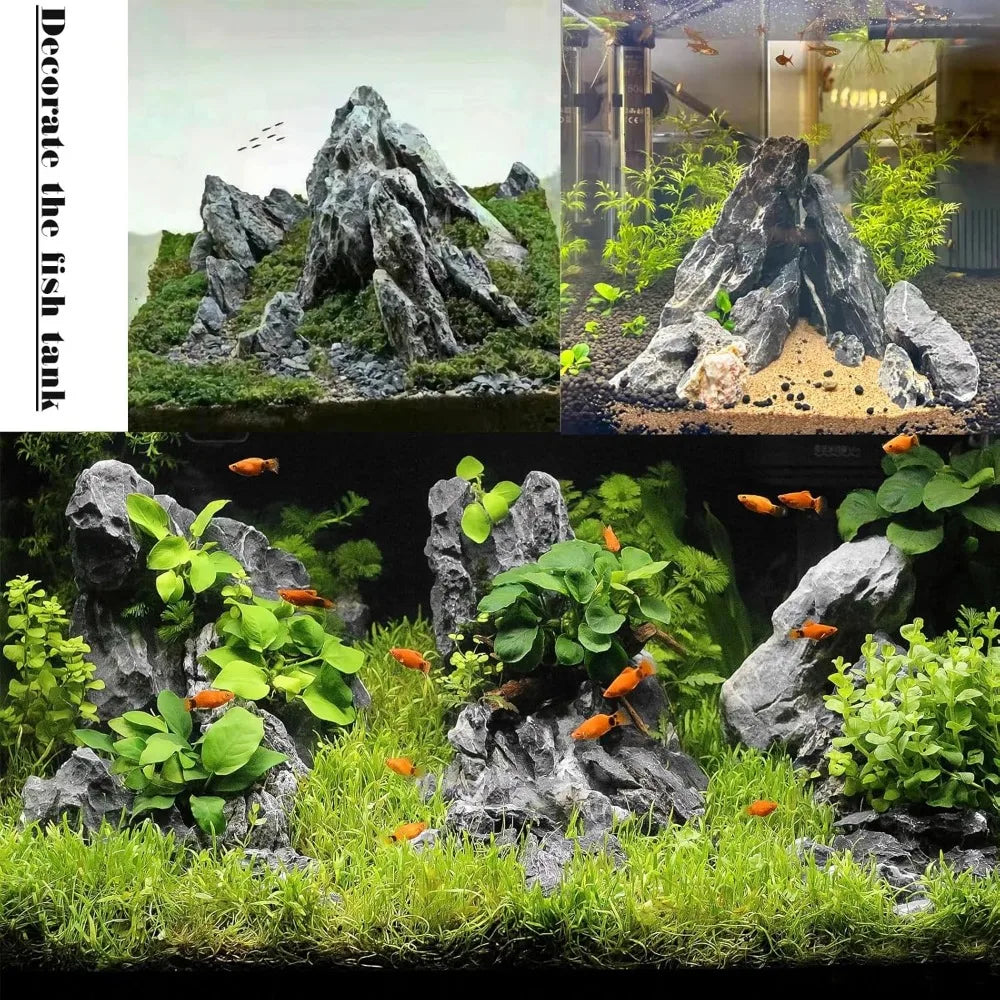 Hign-concerned Aquarium Rocks Seiryu Stone For Realistic Tank Landscaping Decor