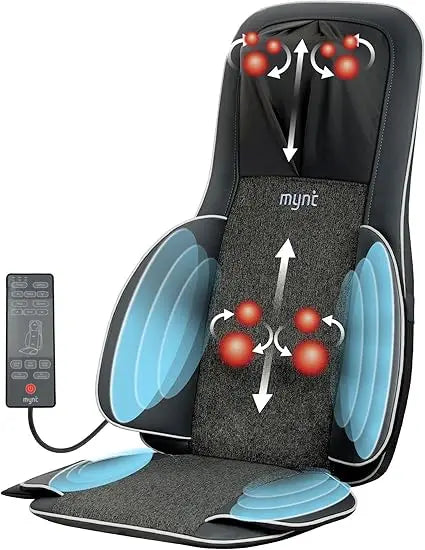 XMSJ Shiatsu Neck And Back Massager For Chair With Heat