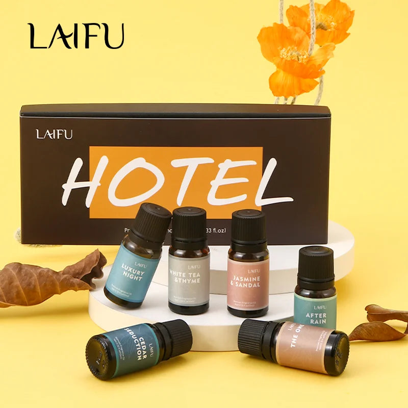 Miflame Water Soluble Essential Oil Set Six Fragrances For Diffuser