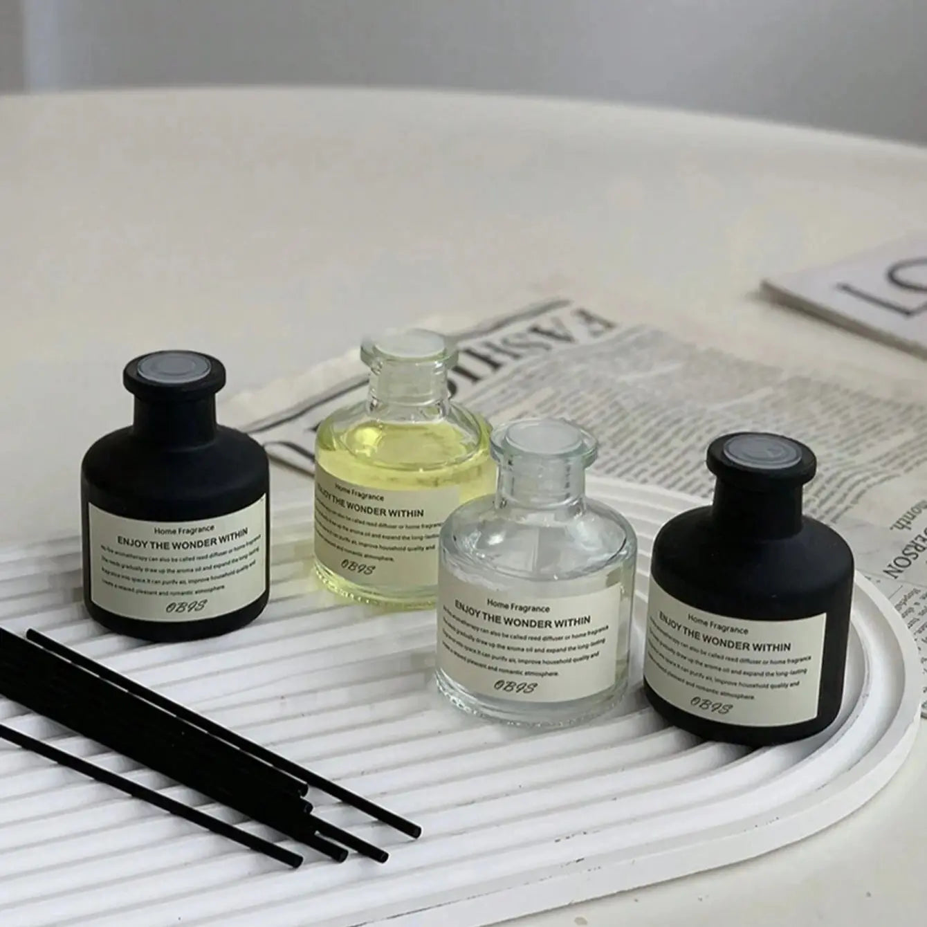 Aromatherapy Freesia Jasmine Premium ReedDiffuser Oil For Living Room Fragrance